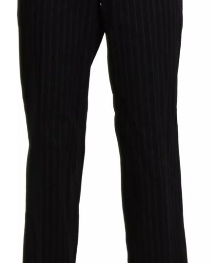 BENCIVENGA Black High Waist Straight Dress Trouser Pants