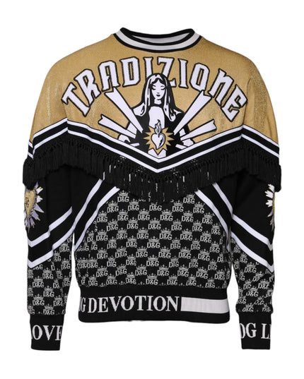 Dolce & Gabbana Multicolor Tradizione E Devotion Sweatshirt Sweater