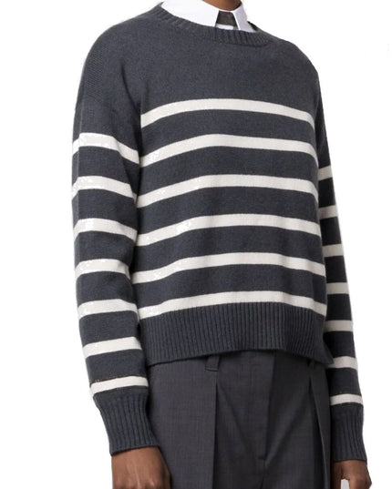 Brunello Cucinelli Gray Cashmere Cashmere Sweater