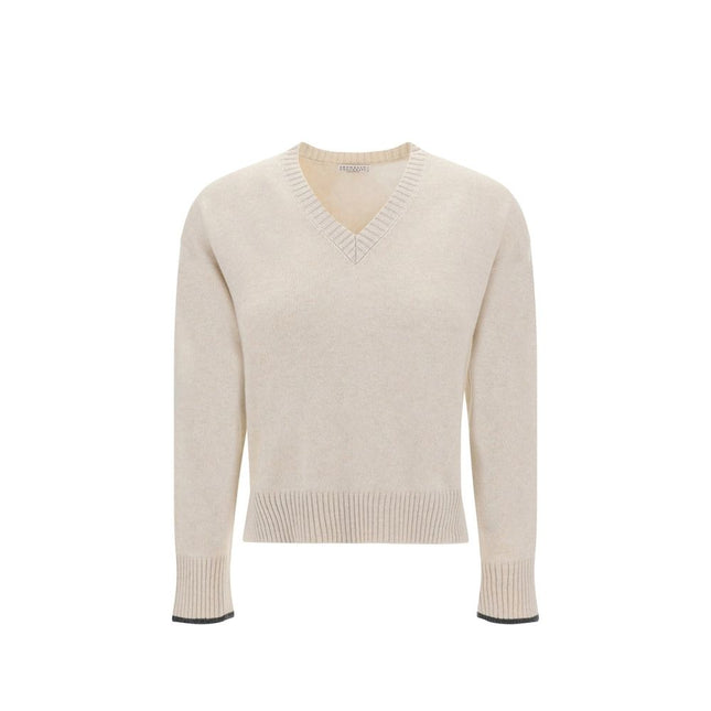 Brunello Cucinelli Beige Cashmere Cashmere Sweater