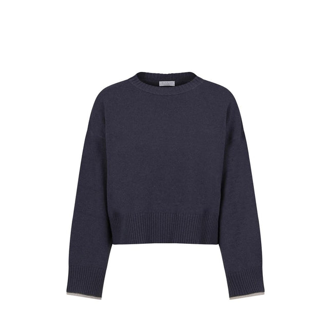Brunello Cucinelli Blue Cashmere Cashmere Sweater
