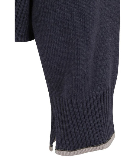Brunello Cucinelli Blue Cashmere Cashmere Sweater