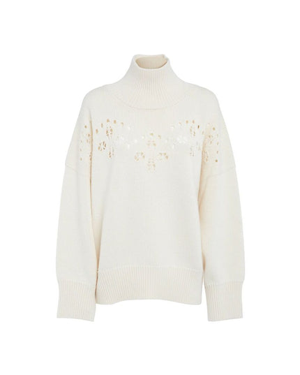 Chloé White Wool Sweater