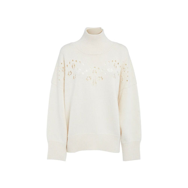 Chloé White Wool Sweater