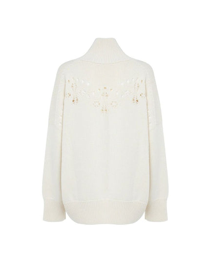 Chloé White Wool Sweater
