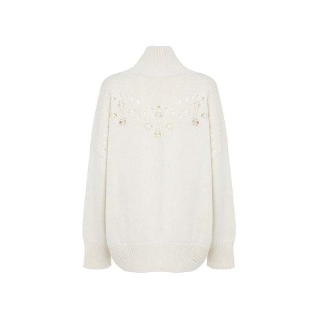 Chloé White Wool Sweater