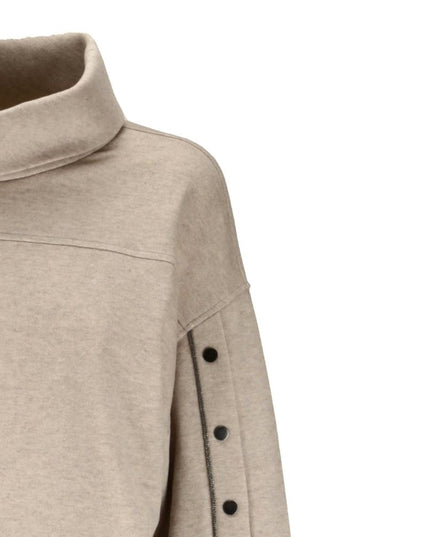 Brunello Cucinelli Beige Cashmere Sweatshirt