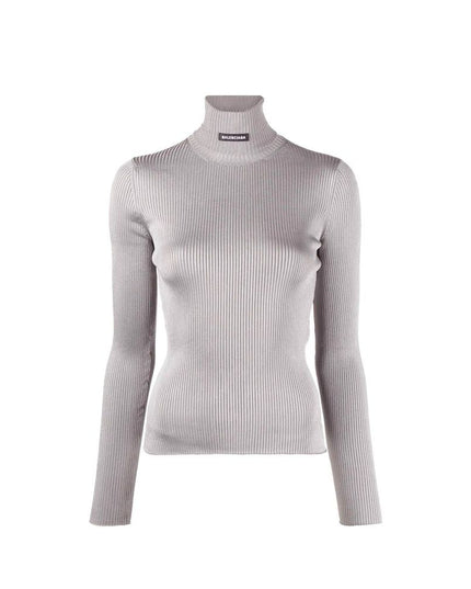 Balenciaga Gray Polyester Turtleneck