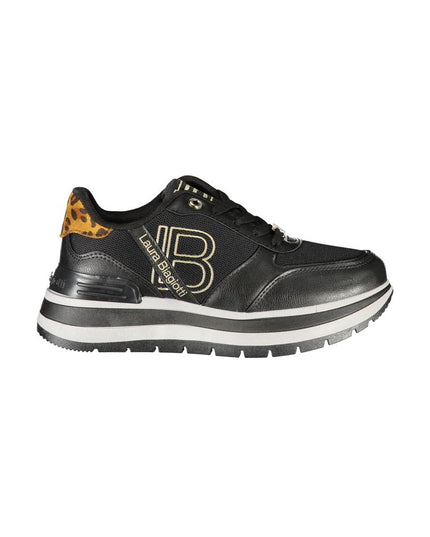 Laura Biagiotti Black Polyester Women Sneaker