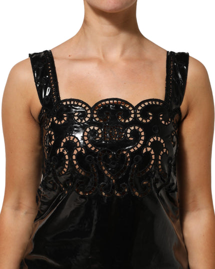 Dolce & Gabbana Black Cut Out A-line Sheath Mini Dress