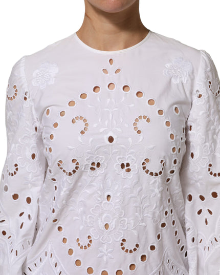 Dolce & Gabbana White Cut Out A-line Sheath Mini Dress