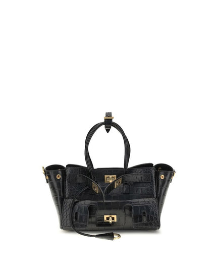 Balenciaga Black Calf Leather Bos Taurus Shoulder Bag