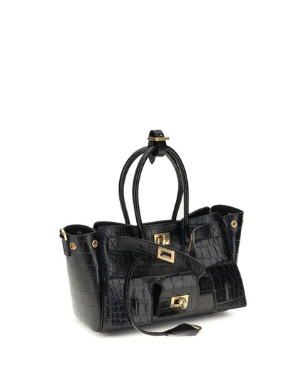 Balenciaga Black Calf Leather Bos Taurus Shoulder Bag