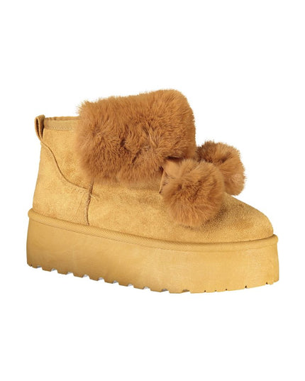 Laura Biagiotti Brown Polyester Women Boot