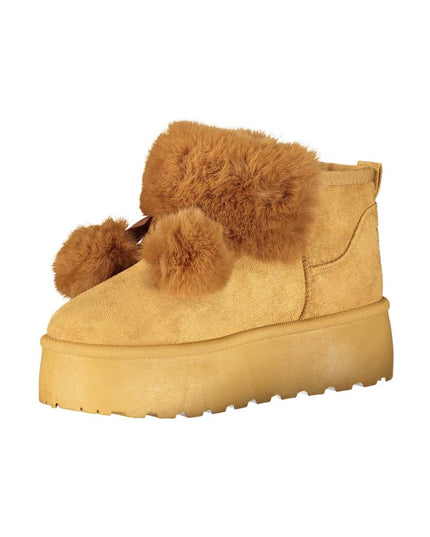 Laura Biagiotti Brown Polyester Women Boot