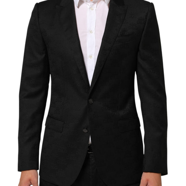 Dolce & Gabbana Black MARTINI 2 Buttons Suit Jacket Blazer