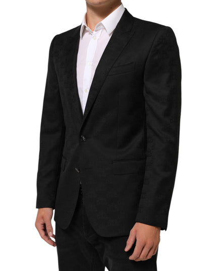 Dolce & Gabbana Black MARTINI 2 Buttons Suit Jacket Blazer