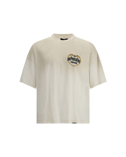 Represent Cream Cotton T-Shirt