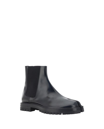 Margiela Black Calf Leather Bos Taurus Chelsea Boots