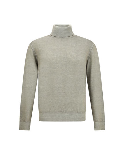 Cruciani Green Wool Turtleneck