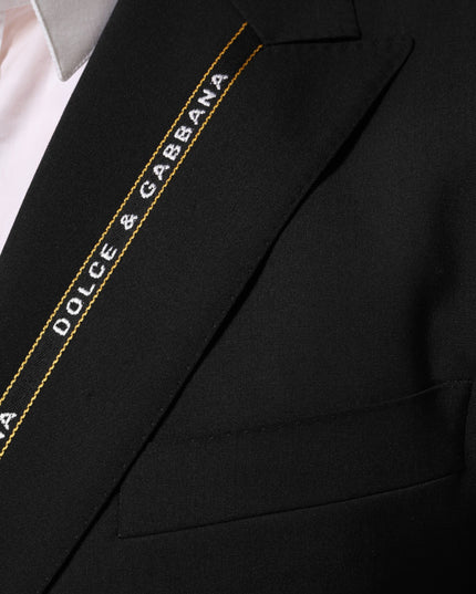 Dolce & Gabbana Black SICILIA Double Breasted Jacket Blazer