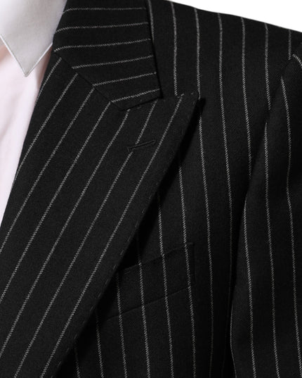 Dolce & Gabbana Black Stripes 2 Buttons Suit Jacket Blazer