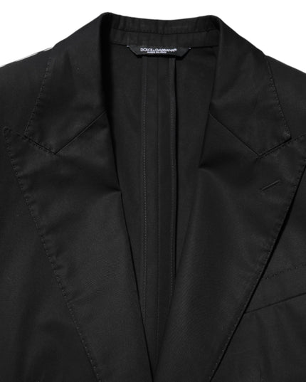 Dolce & Gabbana Black Wool 2 Buttons Suit Men Jacket Blazer