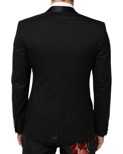 Dolce & Gabbana Black MARTINI 1 Button Suit Jacket Blazer