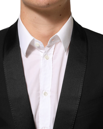 Dolce & Gabbana Black MARTINI 1 Button Suit Jacket Blazer