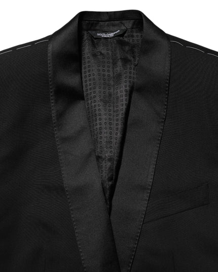 Dolce & Gabbana Black MARTINI 1 Button Suit Jacket Blazer