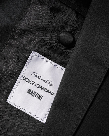 Dolce & Gabbana Black MARTINI 1 Button Suit Jacket Blazer