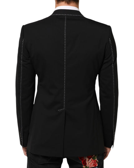 Dolce & Gabbana Black SICILIA 2 Buttons Suit Jacket Blazer