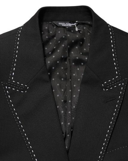 Dolce & Gabbana Black SICILIA 2 Buttons Suit Jacket Blazer