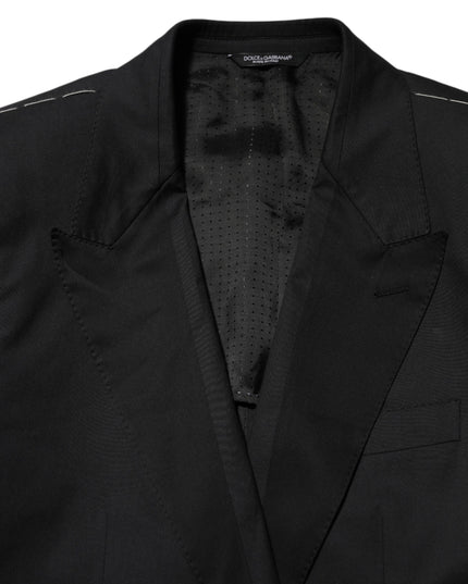 Dolce & Gabbana Black Cotton 2 Buttons Suit Jacket Blazer