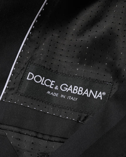 Dolce & Gabbana Black Cotton 2 Buttons Suit Jacket Blazer