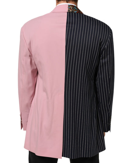 Dolce & Gabbana Multicolor Patchwork Single Breasted Jacket Blazer