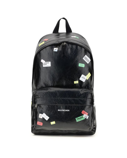 Balenciaga Black Lamb Ovis Aries Aries Backpack