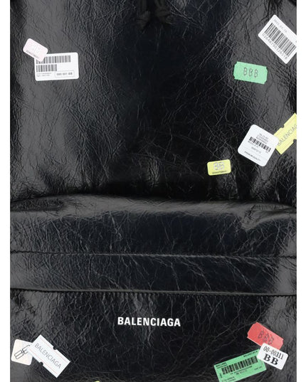 Balenciaga Black Lamb Ovis Aries Aries Backpack