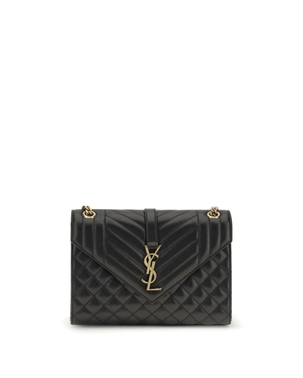Saint Laurent Black Calf Leather Bos Taurus Shoulder Bag