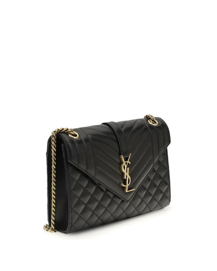 Saint Laurent Black Calf Leather Bos Taurus Shoulder Bag