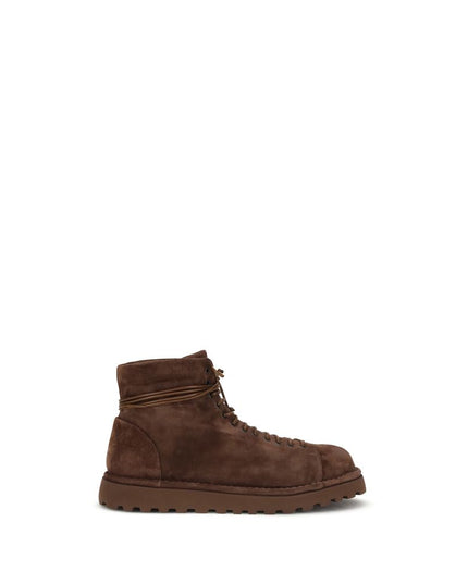 Marsell Brown Calf Leather Bos Taurus Lace-Up Boots