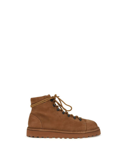 Marsell Brown Calf Leather Bos Taurus Lace-Up Boots
