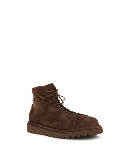 Marsell Brown Calf Leather Bos Taurus Lace-Up Boots