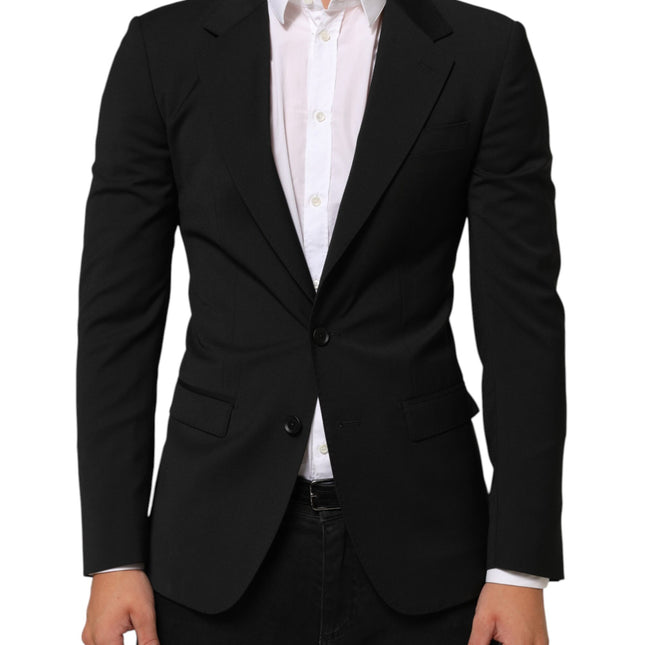 Dolce & Gabbana Black STAFF 2 Buttons Suit Jacket Blazer