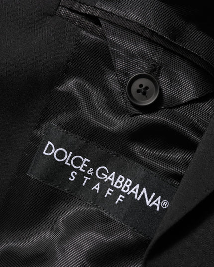 Dolce & Gabbana Black STAFF 2 Buttons Suit Jacket Blazer
