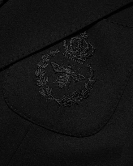 Dolce & Gabbana Black Viscose 2 Buttons Suit Jacket Blazer