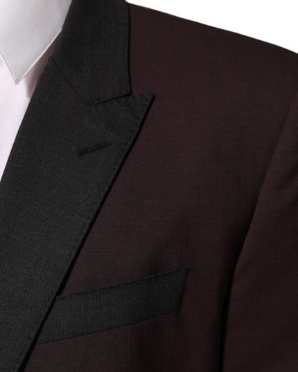 Dolce & Gabbana Maroon Wool 2 Buttons Suit Jacket Blazer