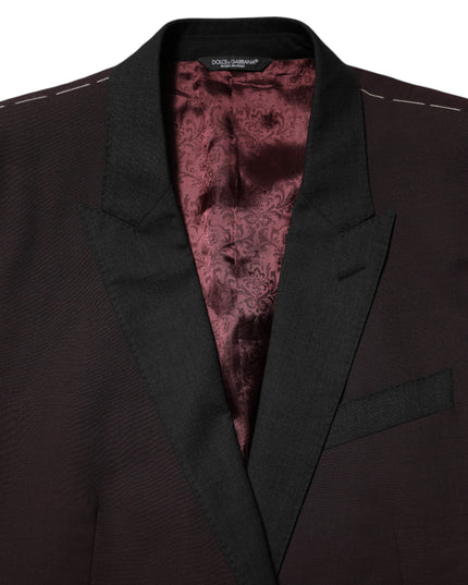 Dolce & Gabbana Maroon Wool 2 Buttons Suit Jacket Blazer