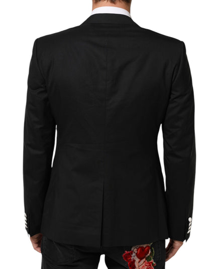Dolce & Gabbana Black White MARTINI 1 Button Men Suit Blazer