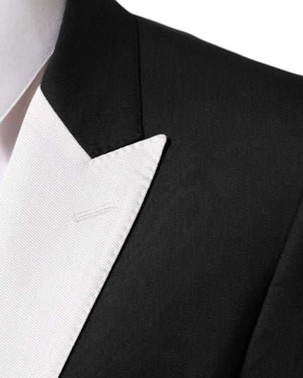 Dolce & Gabbana Black White MARTINI 1 Button Men Suit Blazer